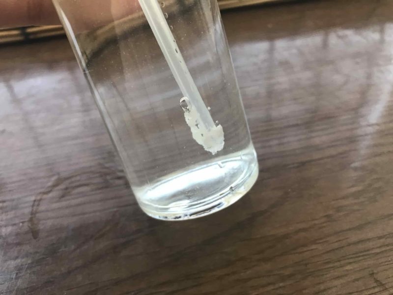 ゲル化しているヒアルロン酸