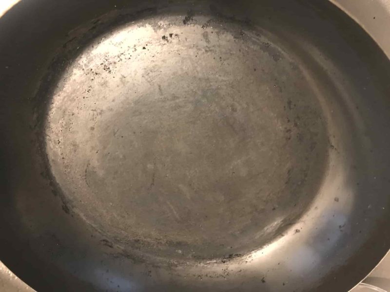 フォークで取り終えたところ