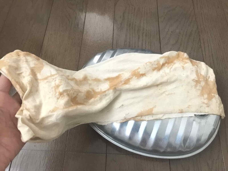 ウエスを取り出したところ