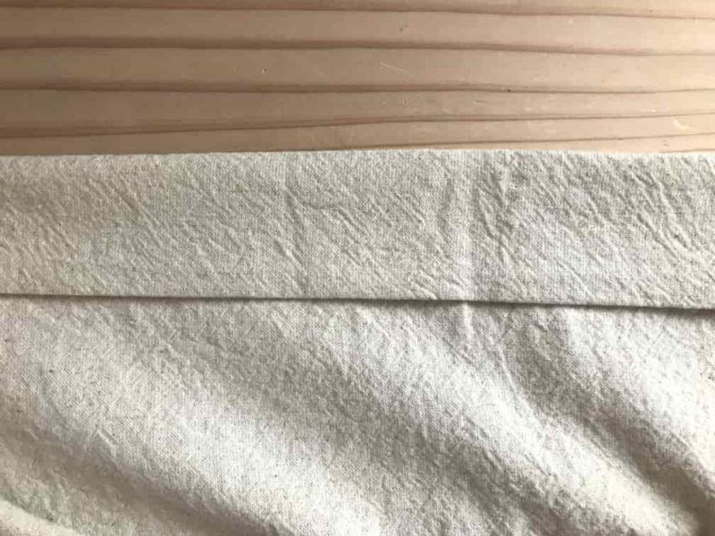 2つ折りにしたところ