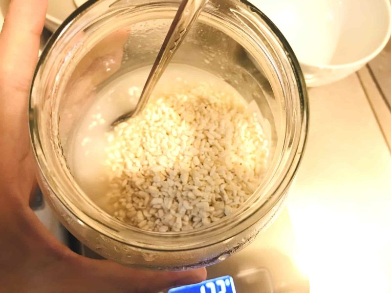 米麹を入れたところ
